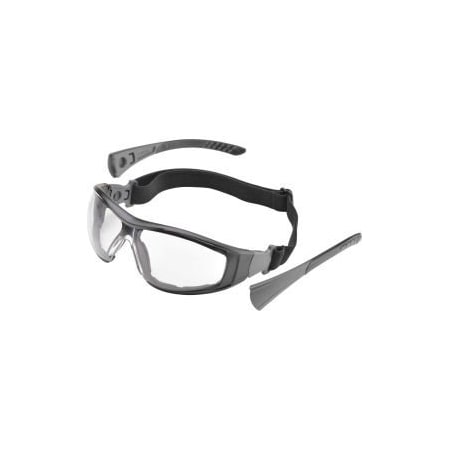 Delta Plus Elvex Go-Specs II EVA FR Foam Lined Spectacle, Clear AF/PC Lens, Black Frame GG-45C-AF
